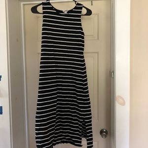 Striped dress, great beach cover